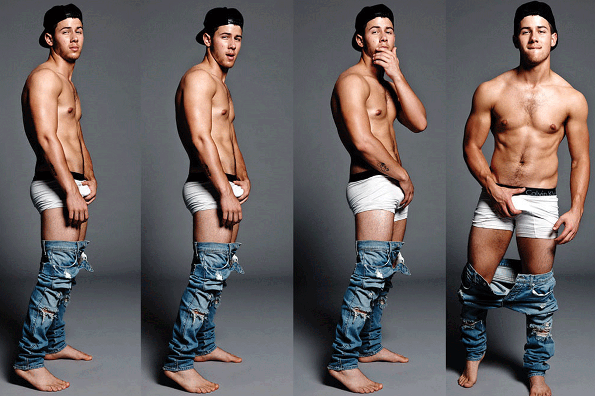 Nick jonas shirtless